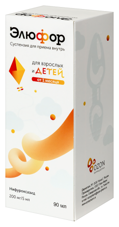 Элюфор сусп. 200мг/5мл 90мл N1