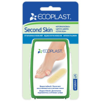 ECOPLAST ПЛАСТЫРЬ ПРОТИВОМОЗОЛЬНЫЙ ГИДРОКОЛЛОИДНЫЙ SECOND SKIN 20Х60ММ N5