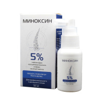 МИНОКСИН 5% ЛОСЬОН-СТИМУЛЯТОР РОСТА ВОЛОС 50МЛ