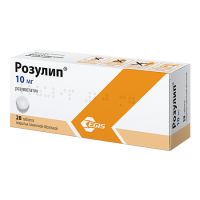 Розулип таб. п.п.о. 10мг N28