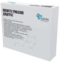 ВИСМУТА ТРИКАЛИЯ ДИЦИТРАТ 120 МГ N60 ТАБЛ П/ПЛЕН/ОБОЛОЧ