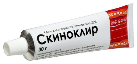 Скиноклир крем д/нар.прим. 20% туба 30г
