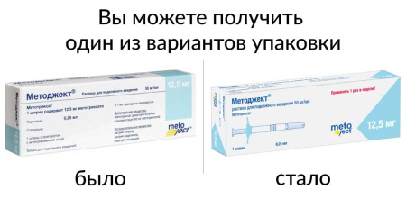МЕТОДЖЕКТ 50 МГ/МЛ 0,25МЛ N1 ШПРИЦ Р-Р П/К