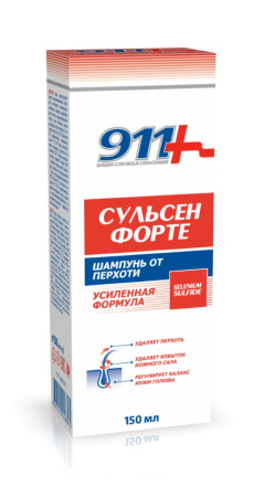 911 Сульсен Форте шампунь от перхоти фл 150 мл х1
