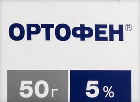 Ортофен гель д/наруж прим 5 % туба 50 г х1
