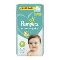 PAMPERS ACTIVE BABY-DRY ПОДГУЗНИКИ РАЗМЕР 5 N60