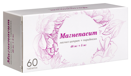 МАГНЕПАСИТ 48 МГ + 5 МГ N60 ТАБЛ П/ПЛЕН/ОБОЛОЧ/БЛИСТЕР