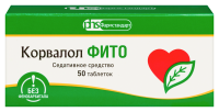 КОРВАЛОЛ ФИТО 1,16 МГ + 28 МГ + 16,4 МГ N50 ТАБЛ