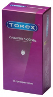 TOREX ПРЕЗЕРВАТИВЫ СЛАДКАЯ ЛЮБОВЬ СО ВКУСОМ КЛУБНИКИ N12
