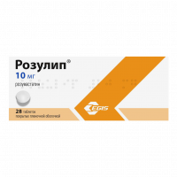 Розулип таб. п.п.о. 10мг N28