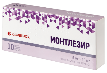 Монтлезир таб. п.п.о. 5мг+10мг N10
