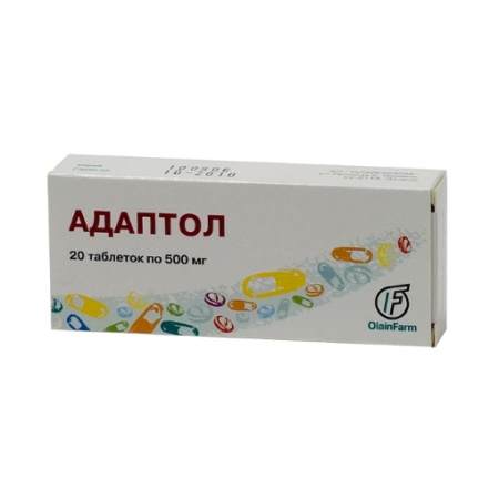 Адаптол таб. 500мг N20