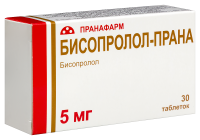 Бисопролол-Прана таб. п/п/о 5мг №30