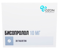 Бисопролол таб. п.п.о. 10мг N30