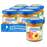 БАБУШКИНО ЛУКОШКО ПЮРЕ ИЗ ПЕРСИКОВ ДЛЯ ДЕТСКОГО ПИТАНИЯ 100,0