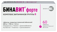 Бинавит форте таб. п/п/о 200мг+100мг+0.2мг №60
