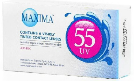 MAXIMA 55 UV КОНТАКТНЫЕ ЛИНЗЫ ПЛАНОВОЙ ЗАМЕНЫ /-4,50/ N6