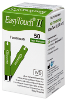 ТЕСТ-ПОЛОСКИ EASY TOUCH II ГЛЮКОЗА N50