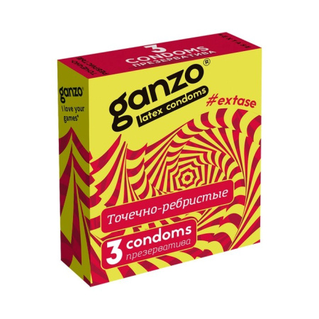 ПРЕЗЕРВАТИВЫ GANZO EXTASE N3