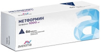 Метформин таб. п/п/о 1000мг №60