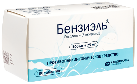 БЕНЗИЭЛЬ 100 МГ + 25 МГ N100 ТАБЛ