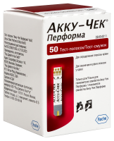 Тест-полоски д/опр. глюкозы Accu-Chek Performa №50