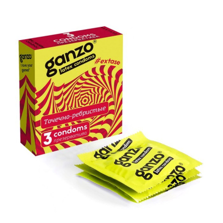 ПРЕЗЕРВАТИВЫ GANZO EXTASE N3