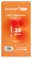 Тест-полоски д/опр. глюкозы Элта Сателлит плюс №25