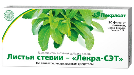 СТЕВИЯ ЛИСТЬЯ 1,5 N20 Ф/П ЛЕКРА-СЭТ