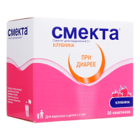 Смекта пор д/приг сусп д/внут прим (клубничный) 3 г х30 *