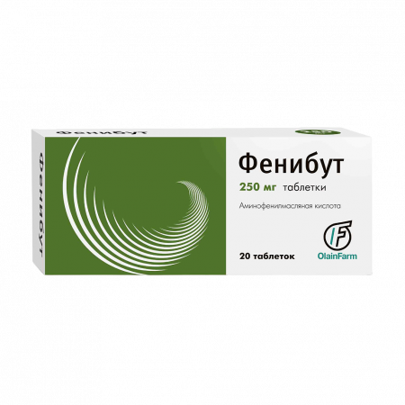 Фенибут таб. 250мг N20