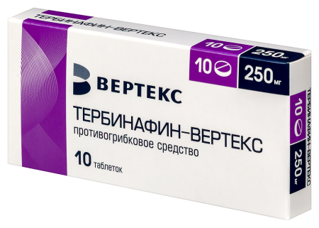 Тербинафин-ВЕРТЕКС таб. 250мг №10