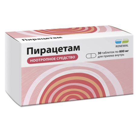 Пирацетам Реневал таб. п.п.о. 800мг N30