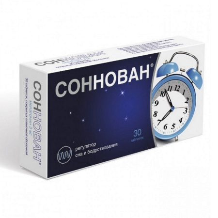Соннован табл п/о плен 3 мг х30 ^