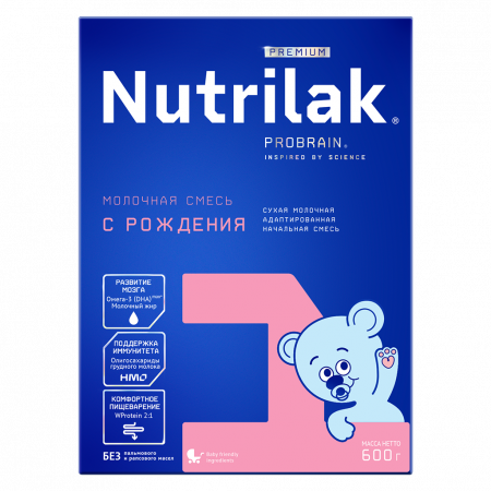 NUTRILAK PREMIUM 1 СМЕСЬ СУХАЯ МОЛОЧНАЯ АДАПТИРОВАННАЯ 600,0