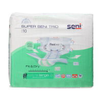 SENI SUPER TRIO ПОДГУЗНИКИ ДЛЯ ВЗРОСЛЫХ РАЗМЕР EXTRA LARGE ОБХВАТ ТАЛИИ 130-170 N10