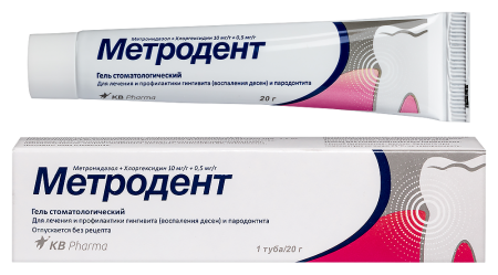 Метродент гель стомат 20 г х1