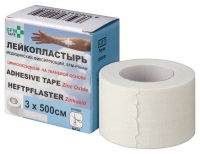 ЛЕЙКОПЛАСТЫРЬ SFM-PLASTER МЕДИЦИНСКИЙ ФИКСИРУЮЩИЙ ТКАНЕВЫЙ 3X500СМ