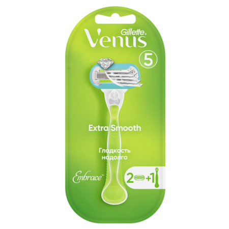 GILLETTE VENUS EMBRACE БРИТВА СО СМЕННЫМИ КАССЕТАМИ N2 /АКЦИЯ за 1 шт./